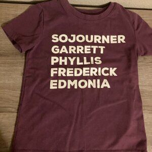 Target Black History Month T Shirt 5T Purple Sojourner Garrett Phyllis Frederick